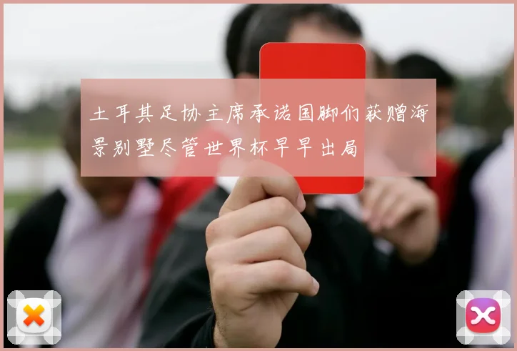 土耳其足协主席承诺国脚们获赠海景别墅尽管世界杯早早出局